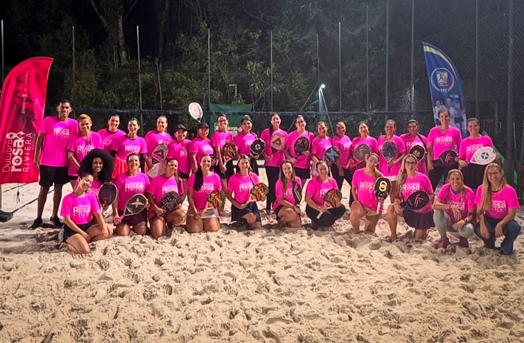 Outubro Rosa une esporte e conscientização na Riviera de São Lourenço